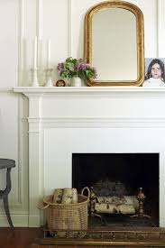 White Fireplace Mantels Living