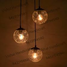 3 Lights Globe Pendant Light Modern