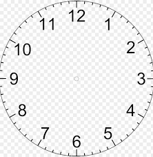 Clock Icon With Numbers Png Transpa