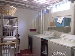 Unfinished Basement Laundry Room Reveal
