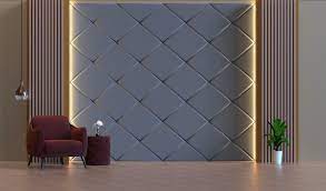 Living Room With Wall Panel Decoration