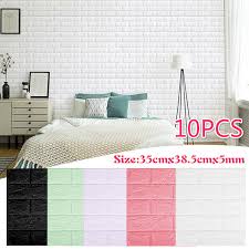 1pc 3d Self Adhesive Brick Wall Tiles