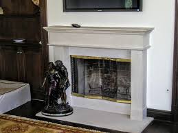 Linear Fireplace Mantel With Floating