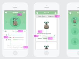 Sprout Mobile App Design Inspiration