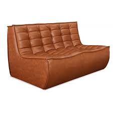 Lion 2 Seater Puff Sofa Leather Sofas