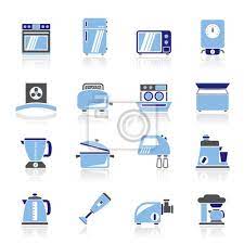 Kitchen Appliances And Equipment Icons