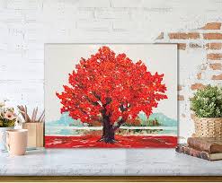 Oak Tree Painting Plants Original