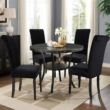 Sx Black Stretch Dining Chair Covers Set Of 4 Washable Chair Slipcovers