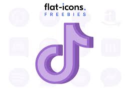 Purple Tiktok Icon Free Flat Icons