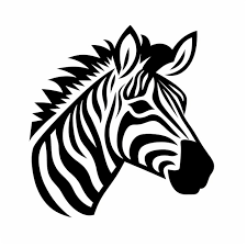 Clean And Simple Zebra Icon Design For