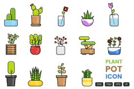 Plant Pot Icon Deeezy
