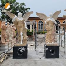 Guardian Angels Natural Marble Garden