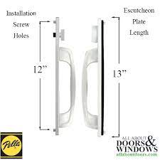 Pella Sliding Door Handle Keyed White