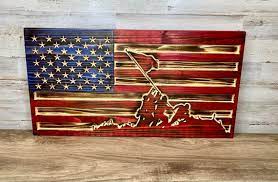 Wooden American Flag Wood Usa Flag