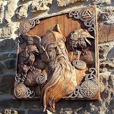 Hugin Munin Art Wall Odin Ravens Viking