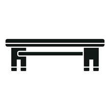 Outdoor Furniture Top View Vector Art