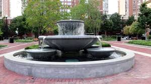 Outdoor Water Fountain At Courthouse