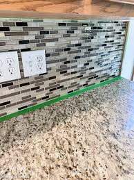 Glass Tile Backsplash Kitchen