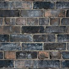 Durham Brick Wallpaper Grandeco Blue