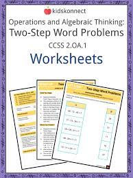 Two Step Word Problems Ccss