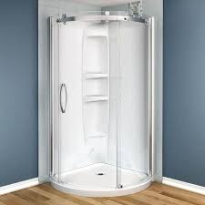 Acrylic Corner Round Shower Stall
