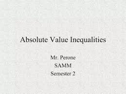 Absolute Value Inequalities Powerpoint