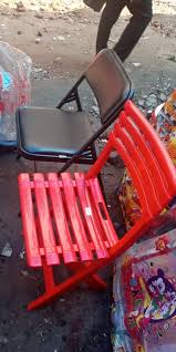 Iron Folding Chair Without Armrest