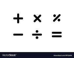 Math Symbol Set Royalty Free Vector