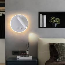 Modern Led Wall Lights Above Bed With