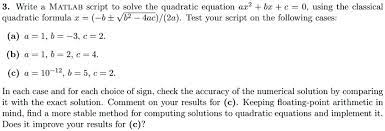 Solved Write A Matlab Script To Solve