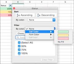 Filter By Font Color Cell Color Or