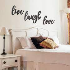 Wall Art Decor Live Laugh Love Sign For