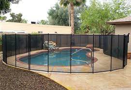 Vingli 5 Ft X 48 Ft Swimming Pool Fence In Ground Pool Safety Fencing Black Size 5 X 48