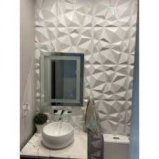 White Diamond Pvc 3d Wall Panels