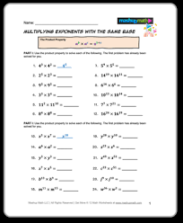 Free Algebra 1 Worksheets Printable W