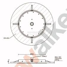 Icon Round Flush Mount Ceiling Shower