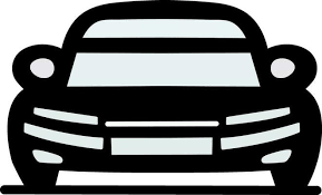 Car Icon In Black And Gray Color