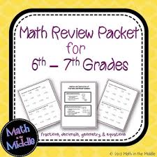 6th Grade Math Review Packet