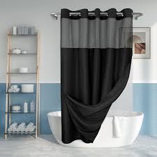 Hook Slub Textured Shower Curtain