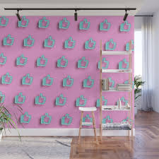 Pink Wall Mural By Allexxandarx Society6