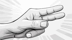 Cartoon Hand Giving A Thumbs Up Sign