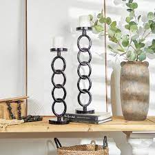 Chain Link Candle Holder Set