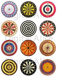 Vintage Dart Boards Craft Circles