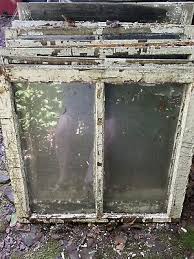 Antique Vintage Old Window Sash 2 Pane