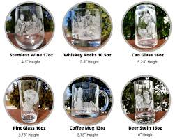 Pint Glass Etched Glasses Photo On