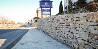 Chestnut Hill Plaza Granite Walls