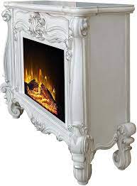 Acme Versailles Fireplace In Bone White