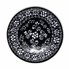 Global Craft Mexican Ink Pottery Trivet Or Wall Decor