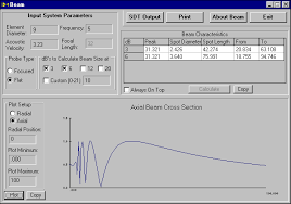 ultrasonic beam profile