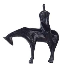 Dann Foley Horse Riding Man Sculpture